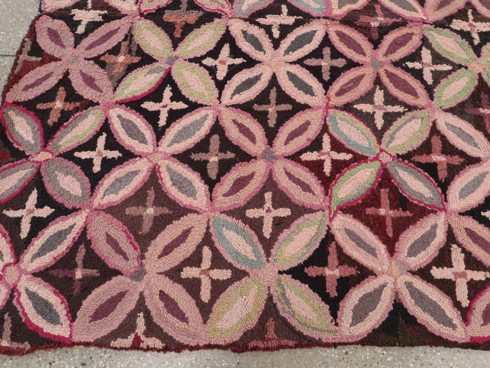 Antique American Hook Rug, No.25033 - Galerie Shabab