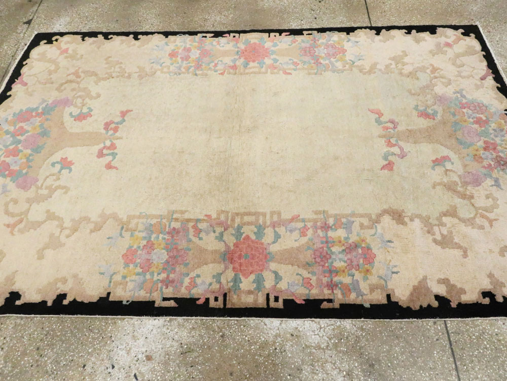 Antique Chinese Art Deco Rug, No.25034 - Galerie Shabab