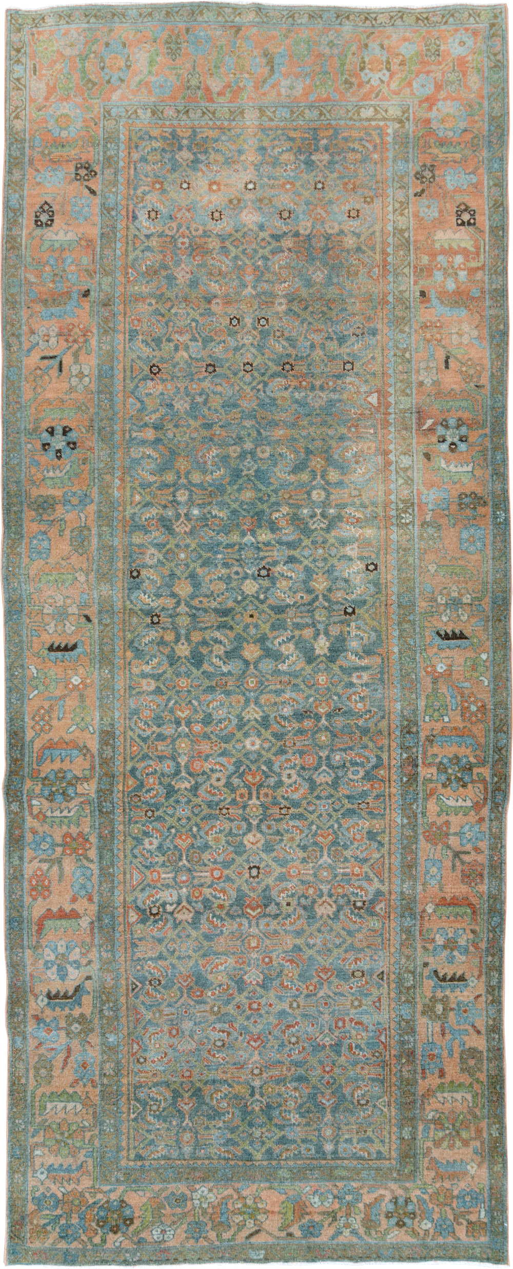 Vintage Persian Mahal Gallery Carpet, No.25037 - Galerie Shabab