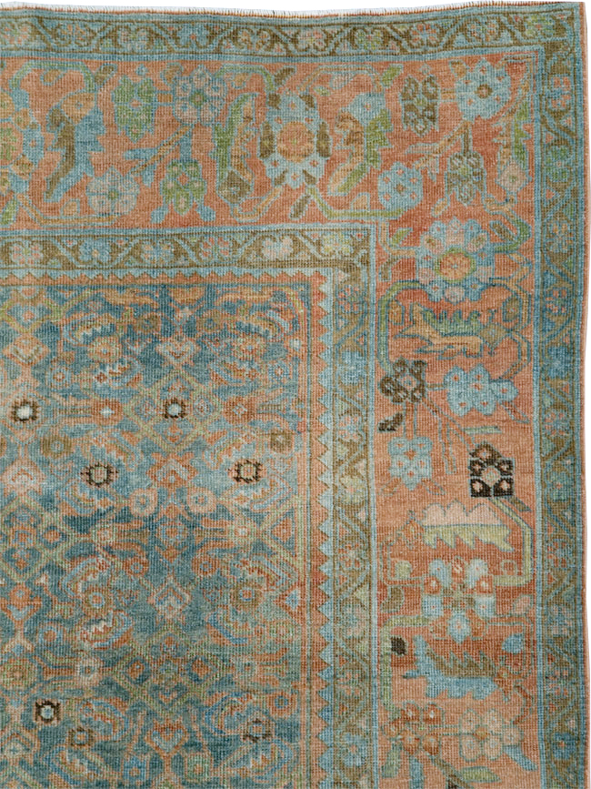 Vintage Persian Mahal Gallery Carpet, No.25037 - Galerie Shabab