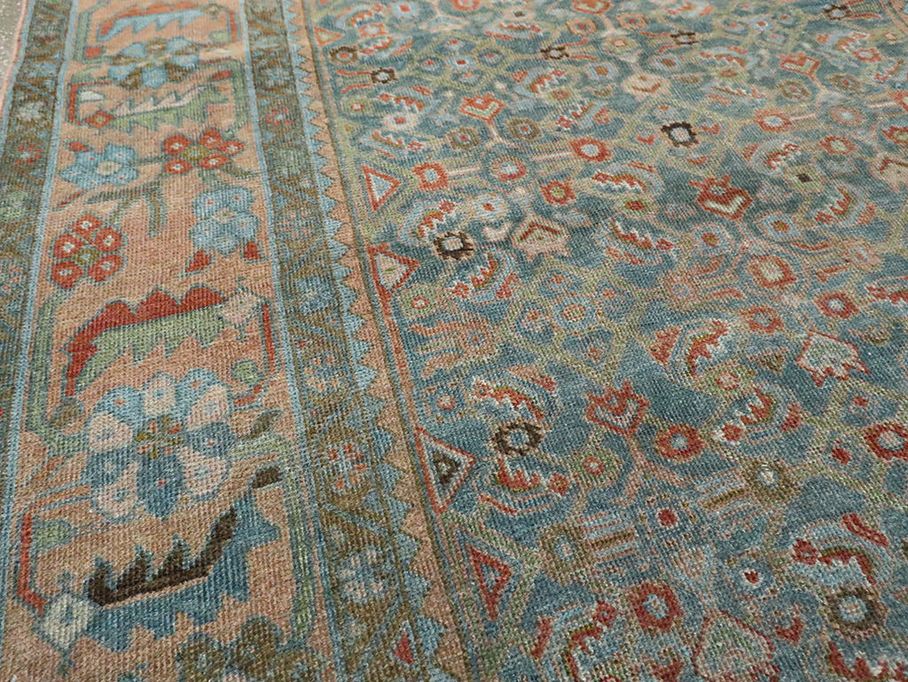 Vintage Persian Mahal Gallery Carpet, No.25037 - Galerie Shabab