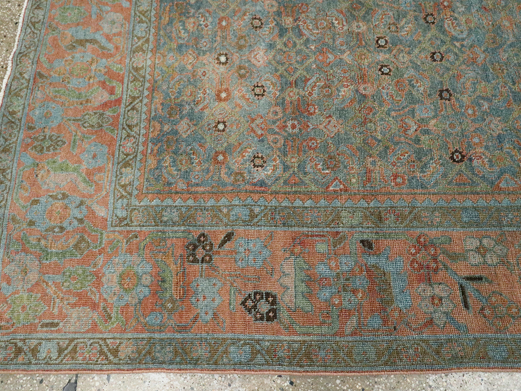 Vintage Persian Mahal Gallery Carpet, No.25037 - Galerie Shabab