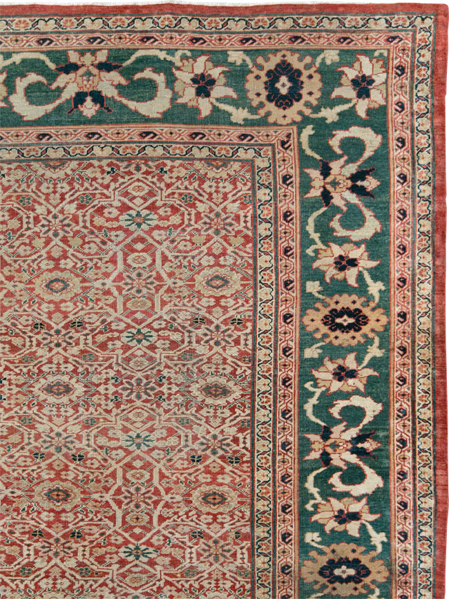 Antique Persian Mahal Large Carpet, No.25039 - Galerie Shabab