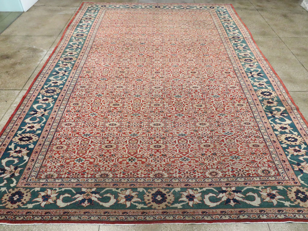 Antique Persian Mahal Large Carpet, No.25039 - Galerie Shabab