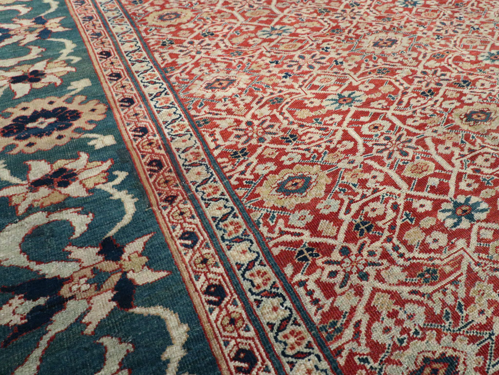 Antique Persian Mahal Large Carpet, No.25039 - Galerie Shabab
