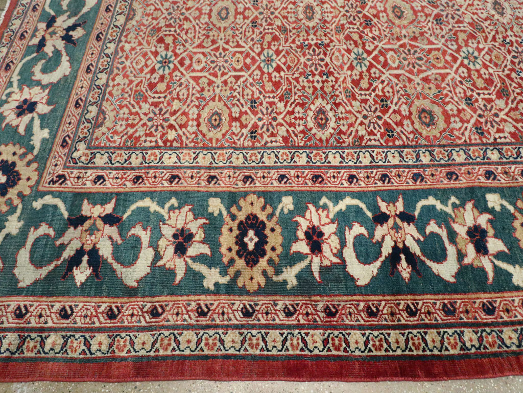 Antique Persian Mahal Large Carpet, No.25039 - Galerie Shabab