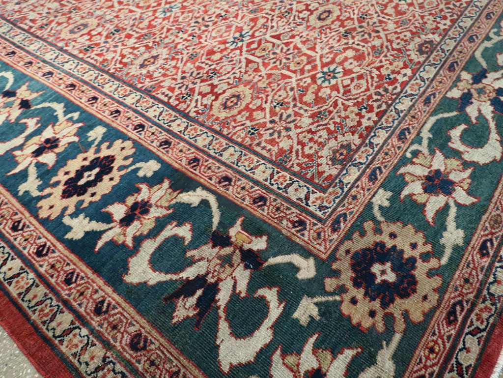 Antique Persian Mahal Large Carpet, No.25039 - Galerie Shabab