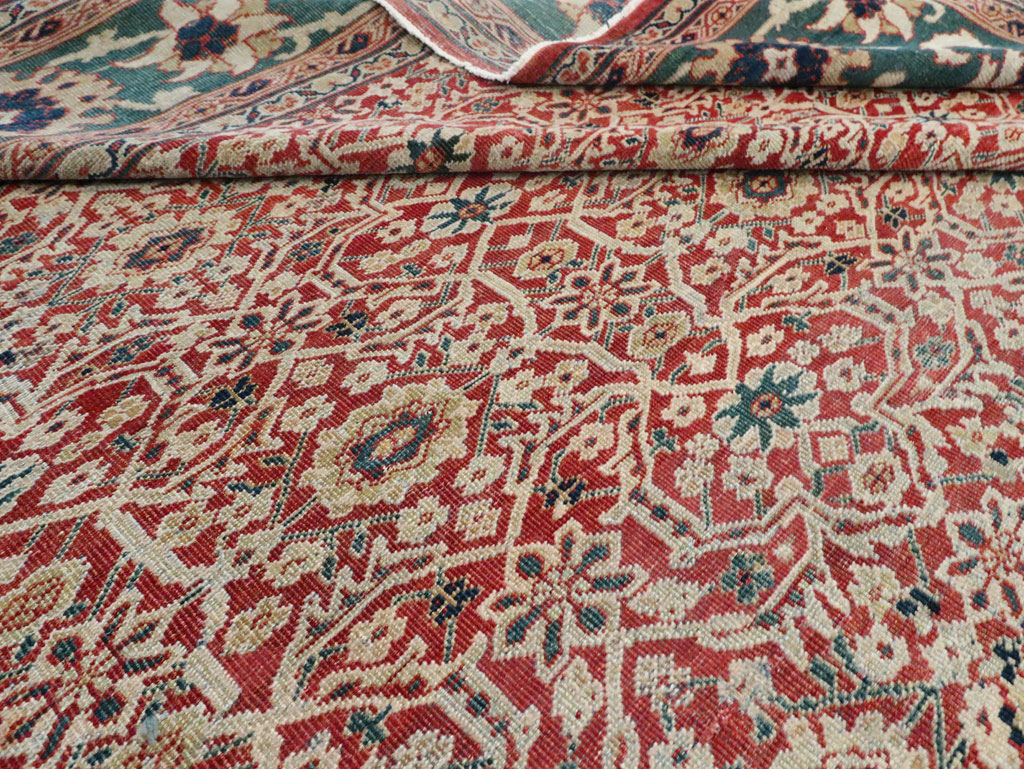 Antique Persian Mahal Large Carpet, No.25039 - Galerie Shabab