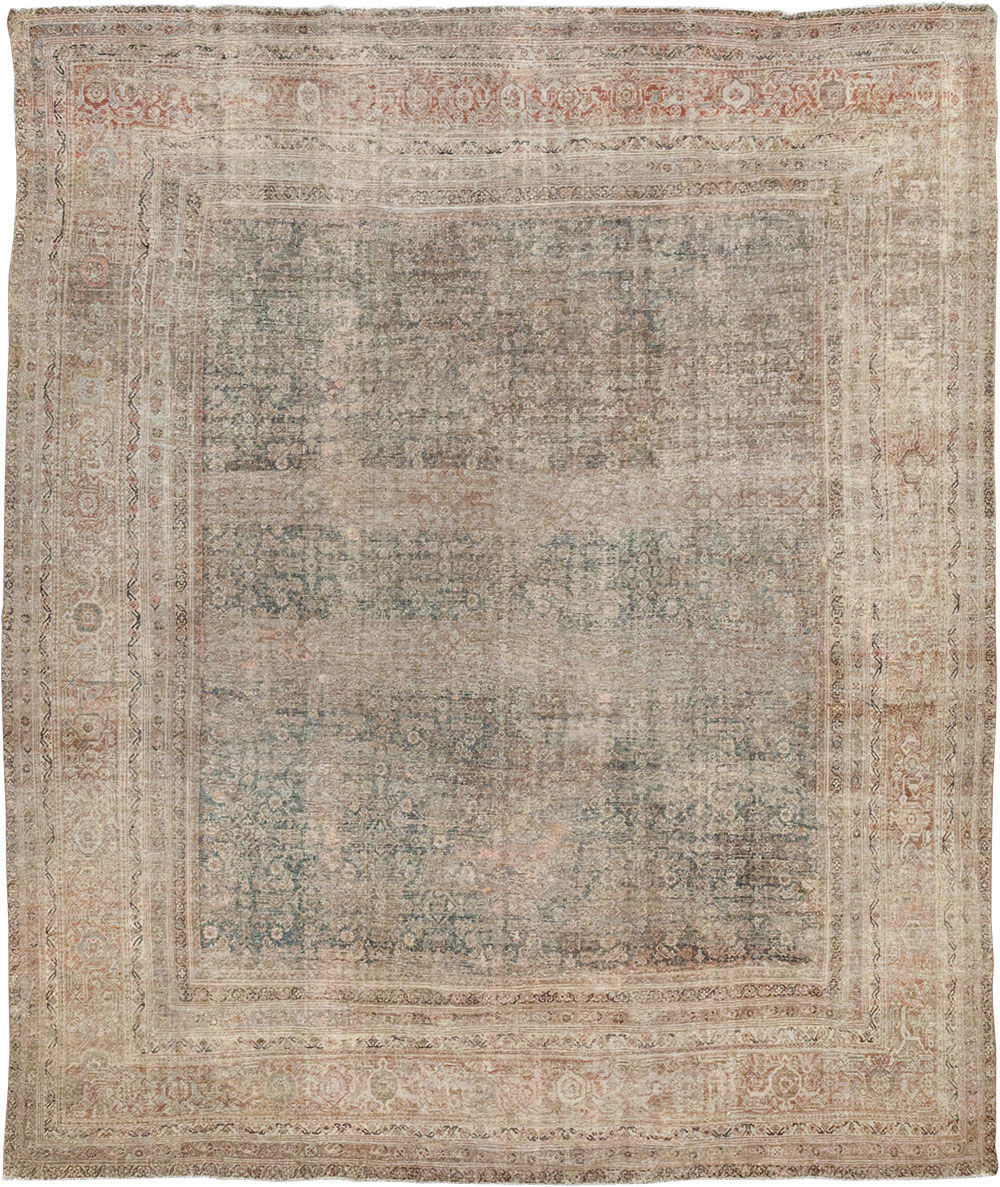 Antique Persian Mahal Large Room Size Carpet, No.25040 - Galerie Shabab
