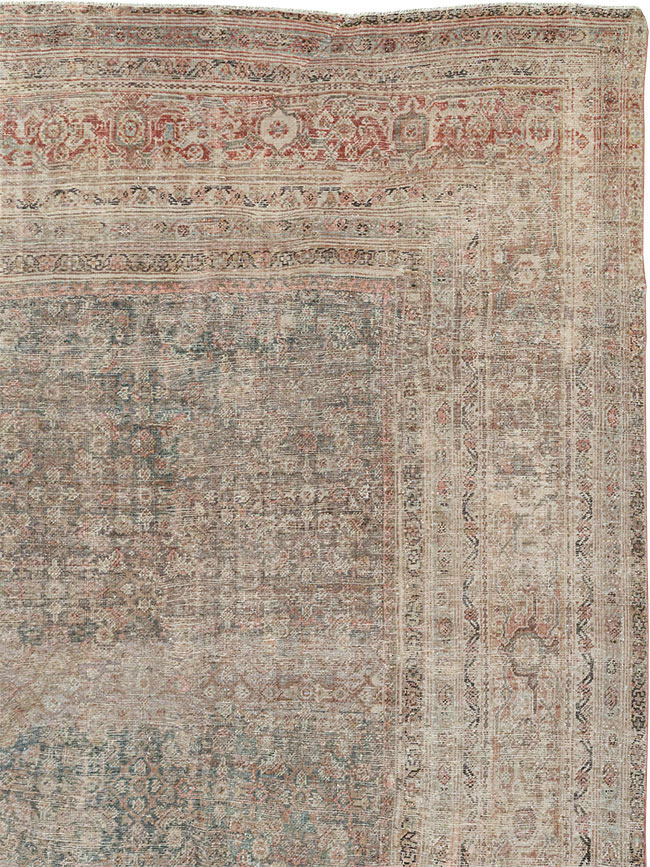 Antique Persian Mahal Large Room Size Carpet, No.25040 - Galerie Shabab