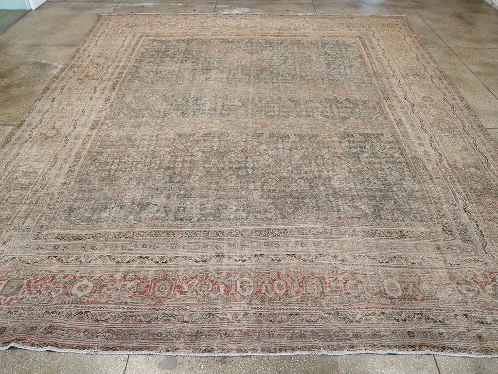 Antique Persian Mahal Large Room Size Carpet, No.25040 - Galerie Shabab