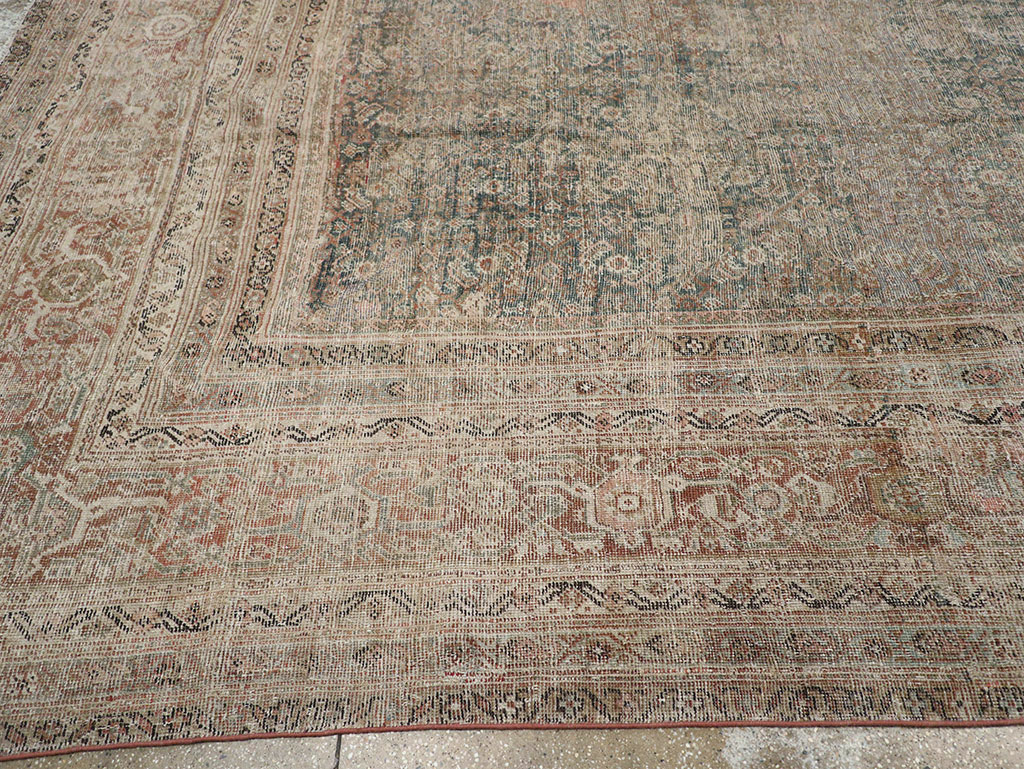 Antique Persian Mahal Large Room Size Carpet, No.25040 - Galerie Shabab
