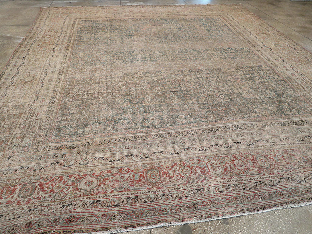 Antique Persian Mahal Large Room Size Carpet, No.25040 - Galerie Shabab