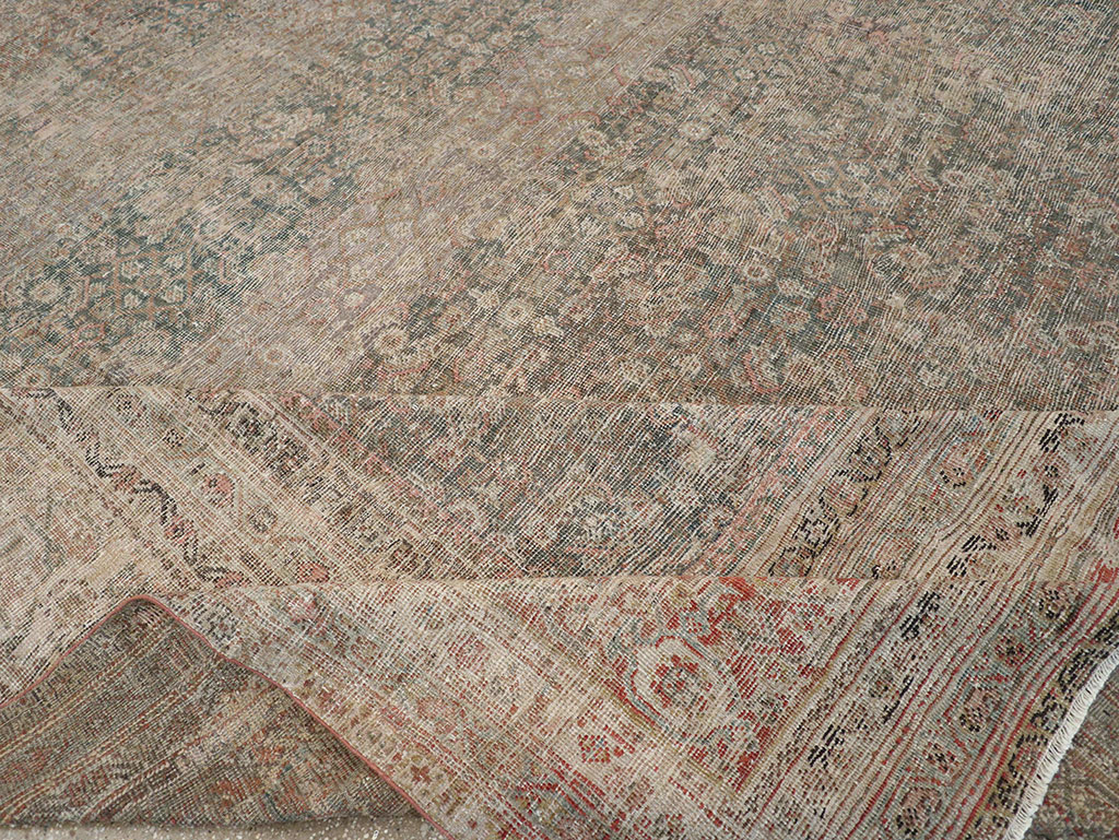 Antique Persian Mahal Large Room Size Carpet, No.25040 - Galerie Shabab