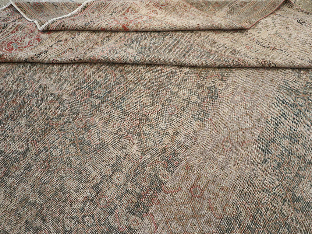 Antique Persian Mahal Large Room Size Carpet, No.25040 - Galerie Shabab