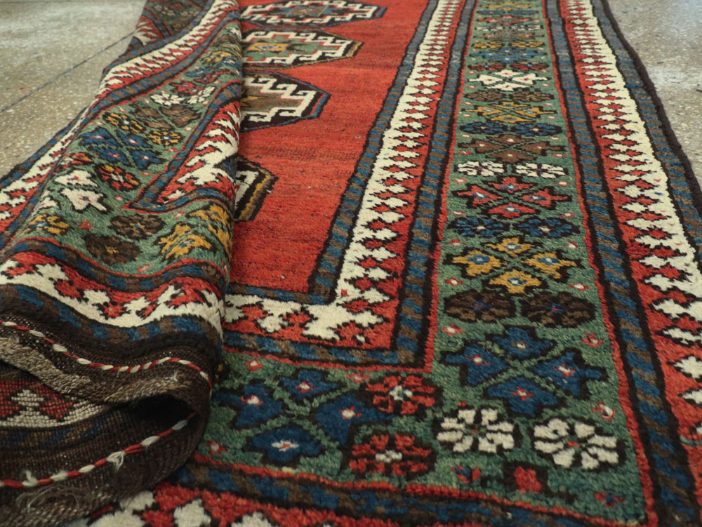 Antique Persian Kurdish Runner, No.25053 - Galerie Shabab