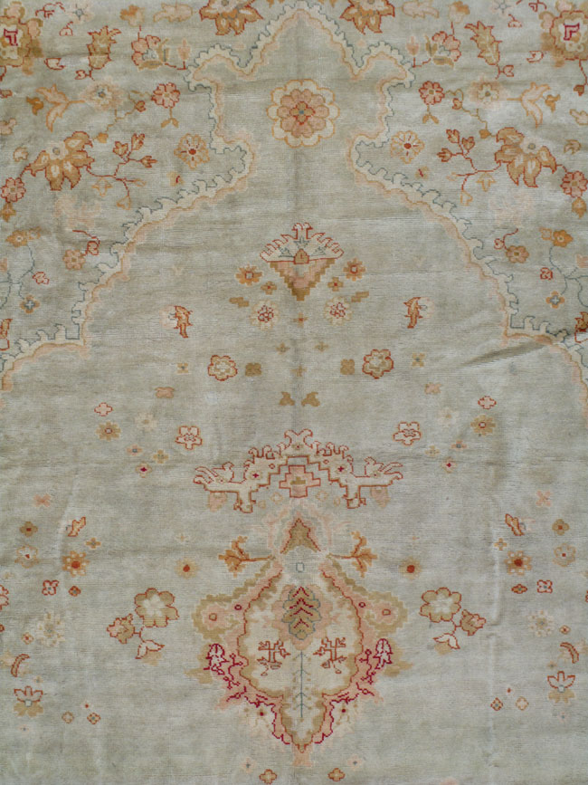 Antiuqe Turkish Oushak Carpet, No.25055 - Galerie Shabab