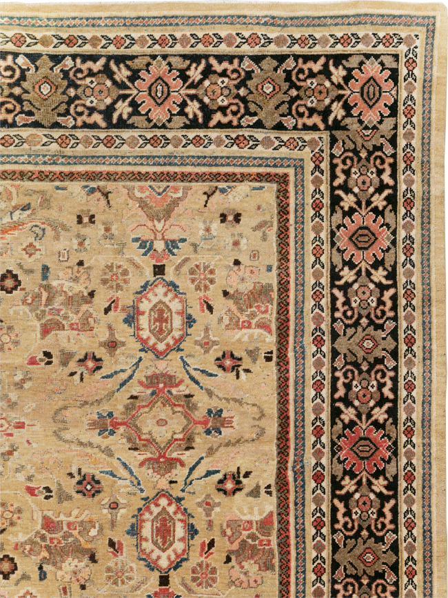 Antique Persian Mahal Room Size Carpet, No.25058 - Galerie Shabab