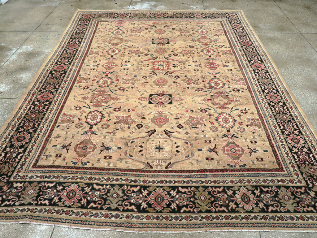 Antique Persian Mahal Room Size Carpet, No.25058 - Galerie Shabab