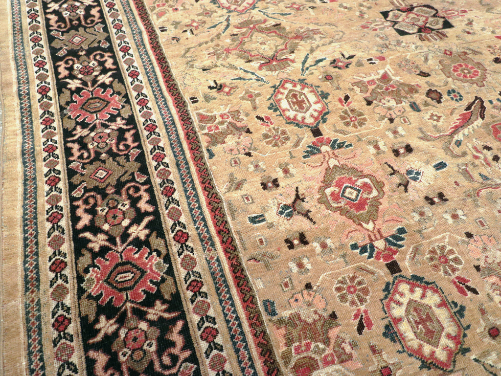 Antique Persian Mahal Room Size Carpet, No.25058 - Galerie Shabab