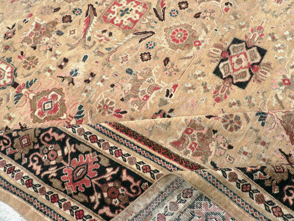Antique Persian Mahal Room Size Carpet, No.25058 - Galerie Shabab