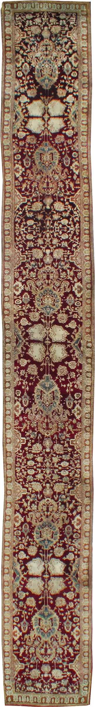 Antique Indian Agra Runner, No.25076 - Galerie Shabab