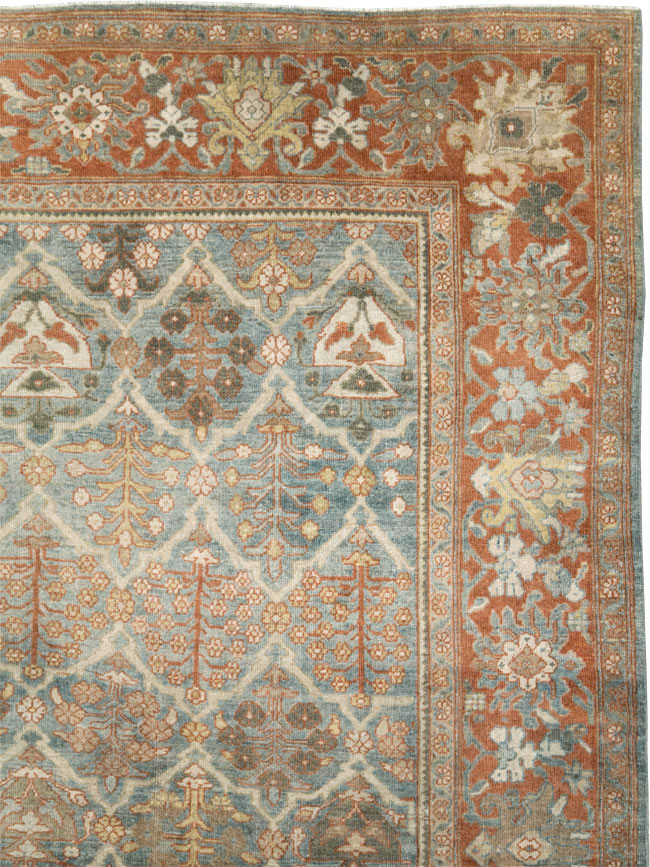 Antique Persian Mahal Room Size Carpet, No.25091 - Galerie Shabab
