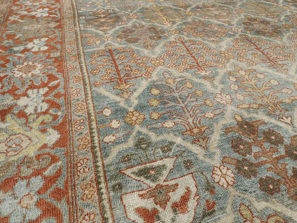 Antique Persian Mahal Room Size Carpet, No.25091 - Galerie Shabab