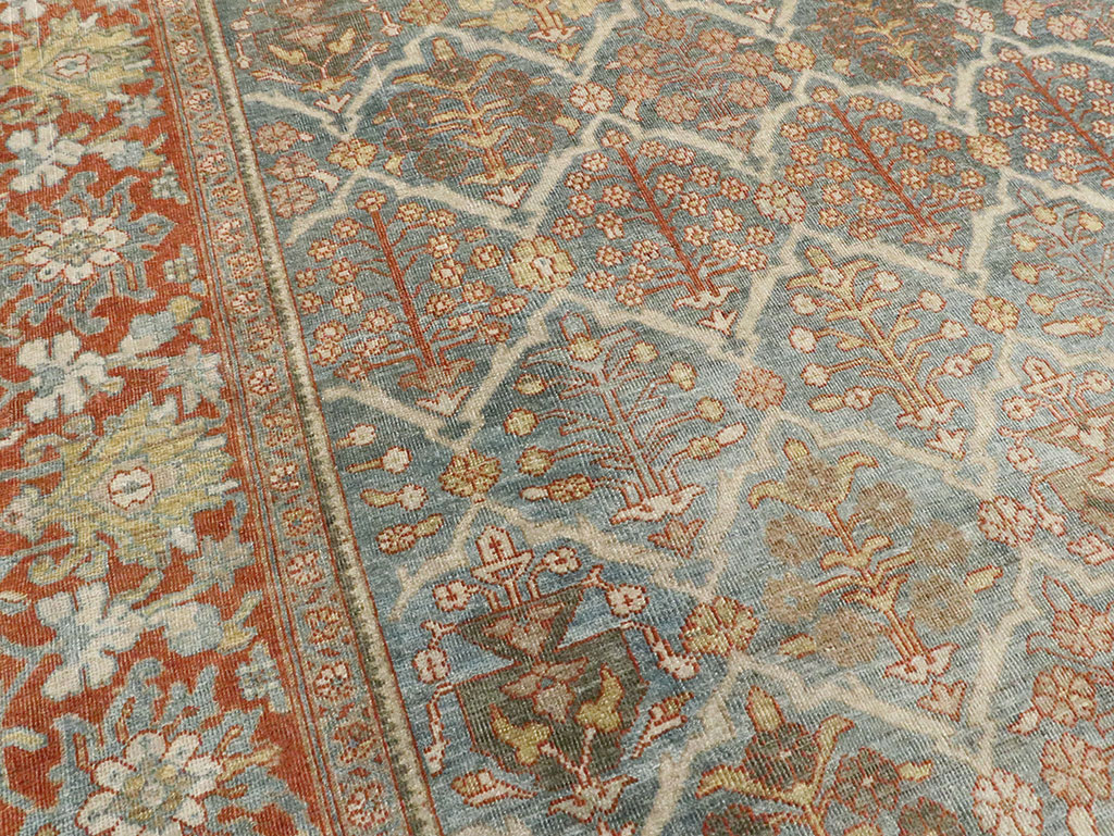 Antique Persian Mahal Room Size Carpet, No.25091 - Galerie Shabab