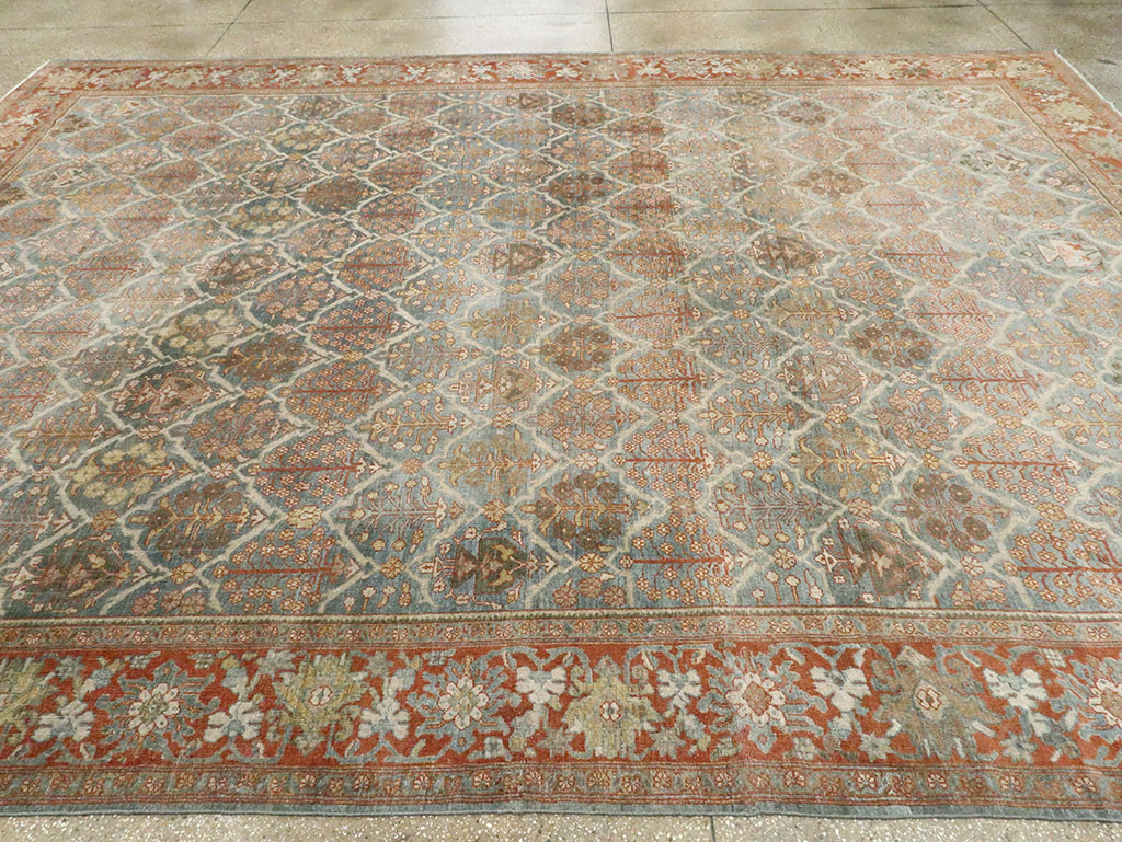 Antique Persian Mahal Room Size Carpet, No.25091 - Galerie Shabab