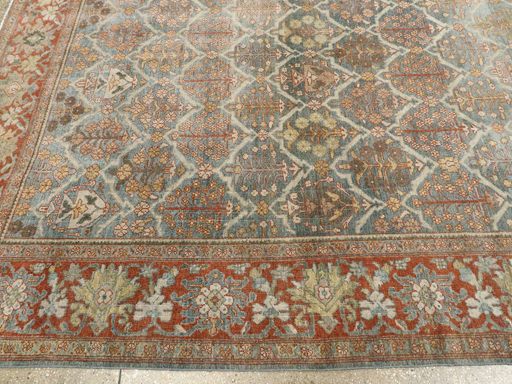 Antique Persian Mahal Room Size Carpet, No.25091 - Galerie Shabab