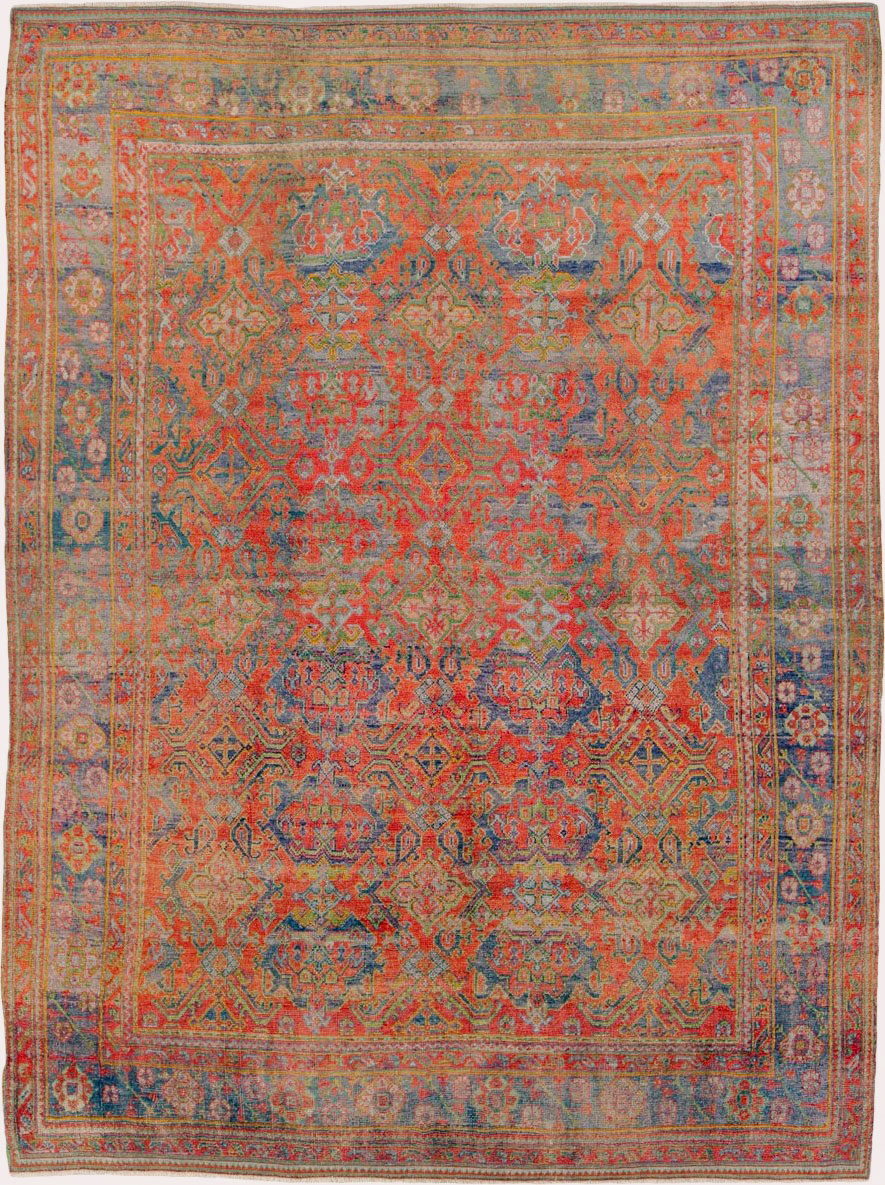 Antique Turkish Oushak Carpet, No.25099 - Galerie Shabab
