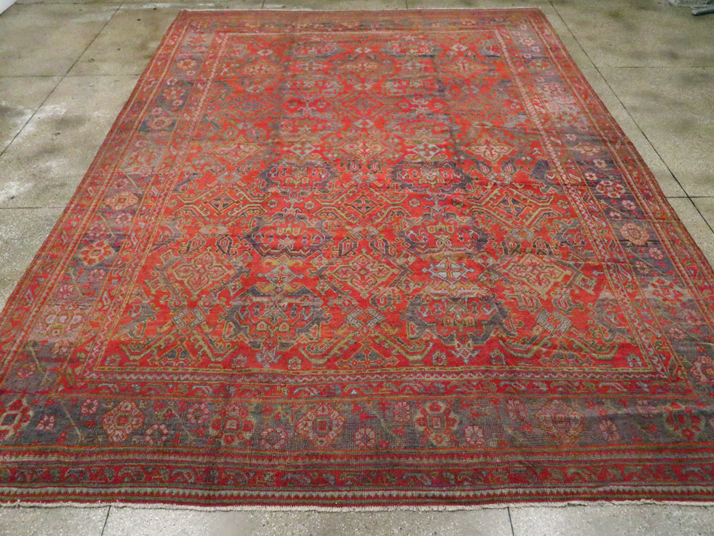 Antique Turkish Oushak Carpet, No.25099 - Galerie Shabab