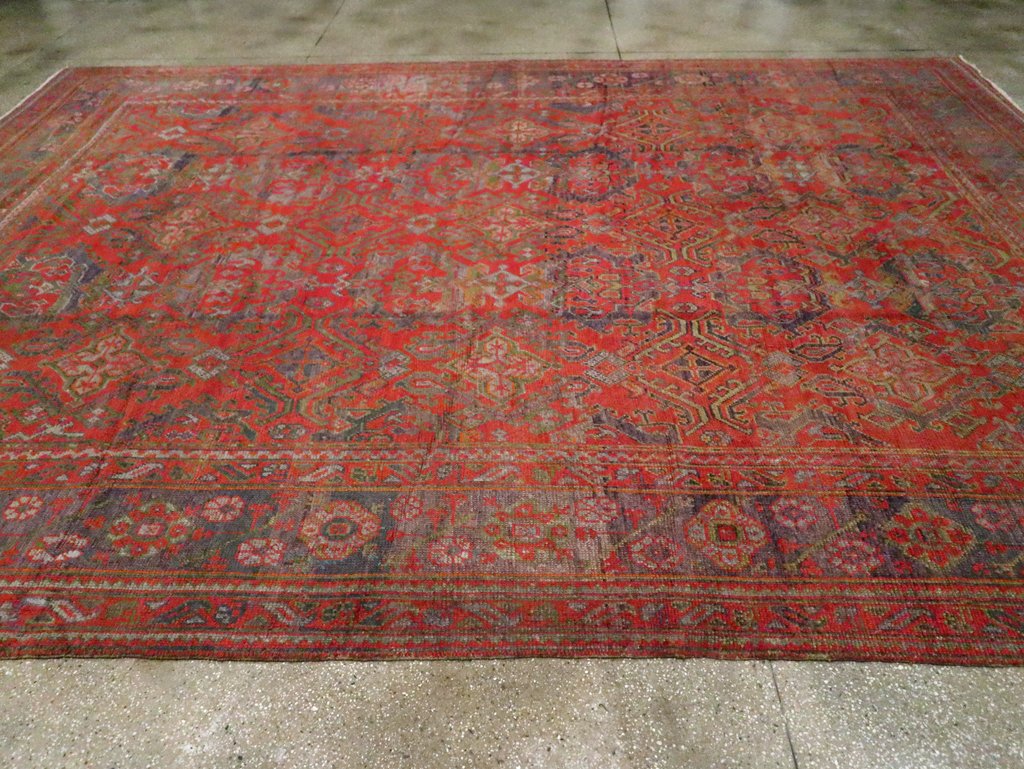 Antique Turkish Oushak Carpet, No.25099 - Galerie Shabab