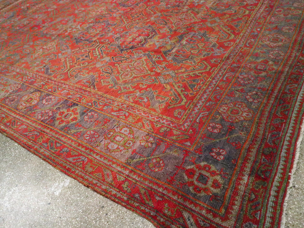 Antique Turkish Oushak Carpet, No.25099 - Galerie Shabab