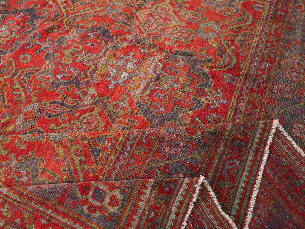 Antique Turkish Oushak Carpet, No.25099 - Galerie Shabab