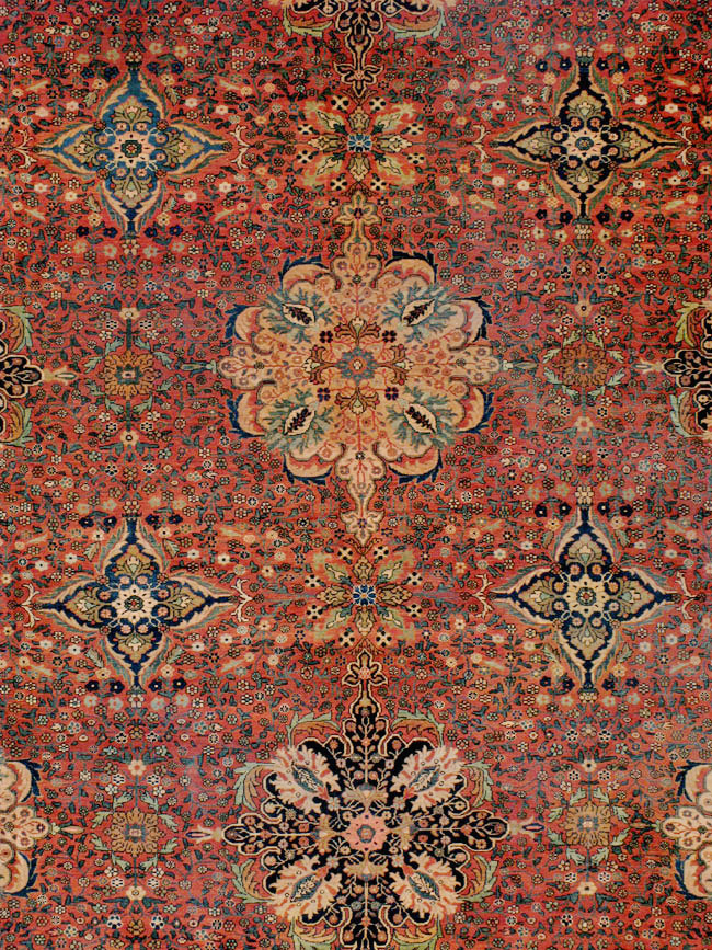 Antique Persian Sarouk Fereghan Oversize Carpet, No.25100 - Galerie Shabab