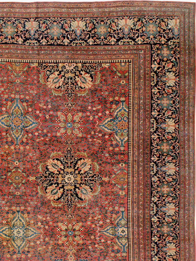 Antique Persian Sarouk Fereghan Oversize Carpet, No.25100 - Galerie Shabab