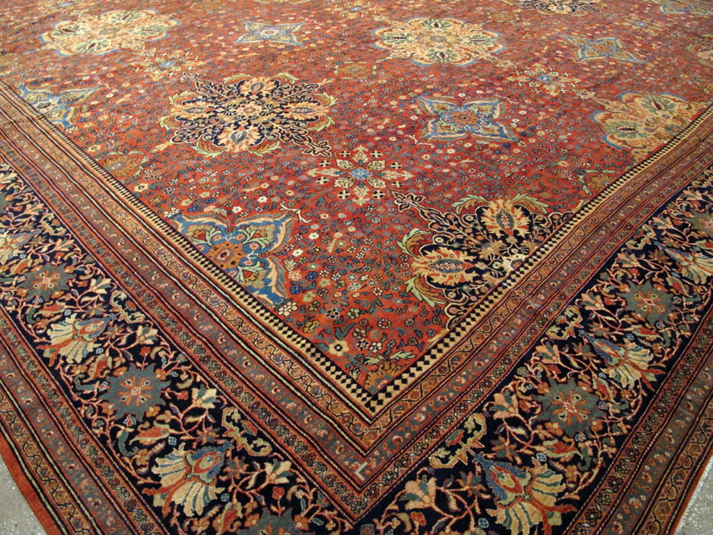 Antique Persian Sarouk Fereghan Oversize Carpet, No.25100 - Galerie Shabab