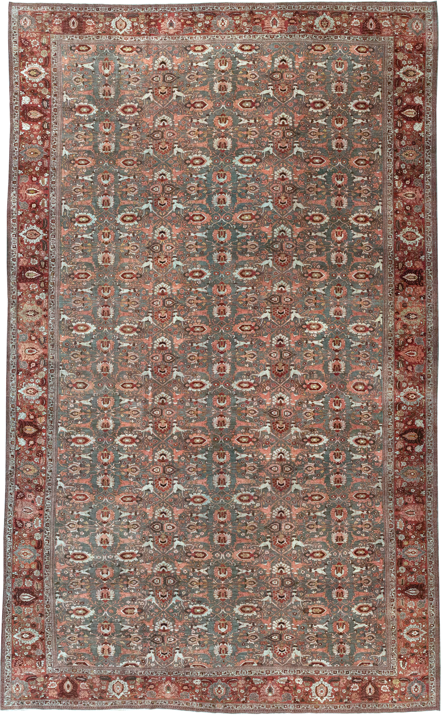 Antique Persian Bidjar Oversize Carpet, No.25101 - Galerie Shabab