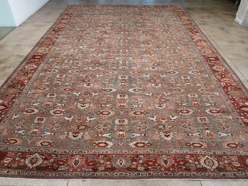 Antique Persian Bidjar Oversize Carpet, No.25101 - Galerie Shabab