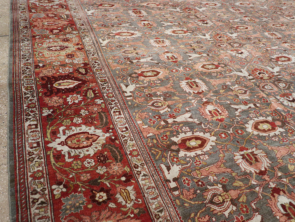 Antique Persian Bidjar Oversize Carpet, No.25101 - Galerie Shabab