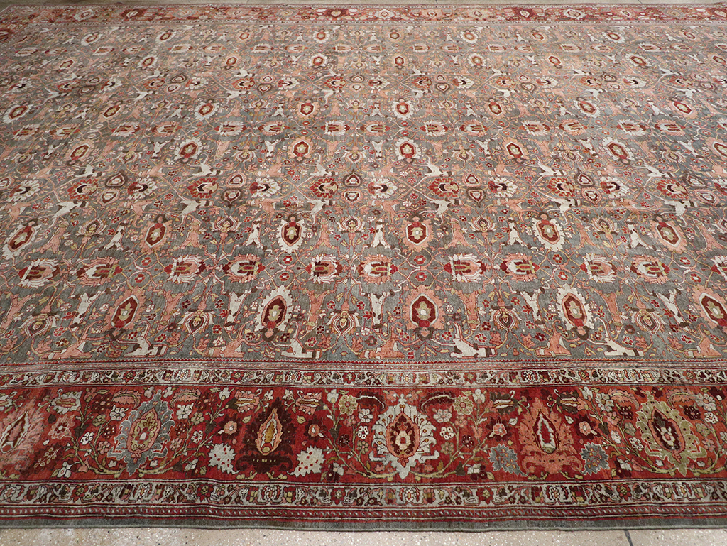 Antique Persian Bidjar Oversize Carpet, No.25101 - Galerie Shabab