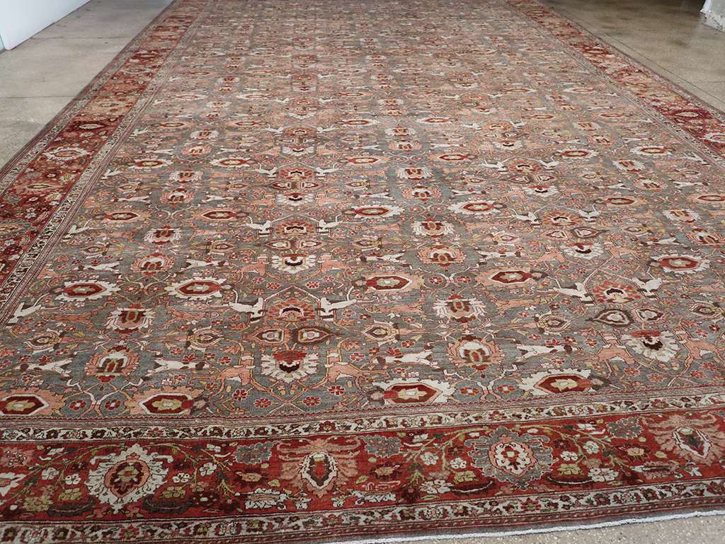 Antique Persian Bidjar Oversize Carpet, No.25101 - Galerie Shabab