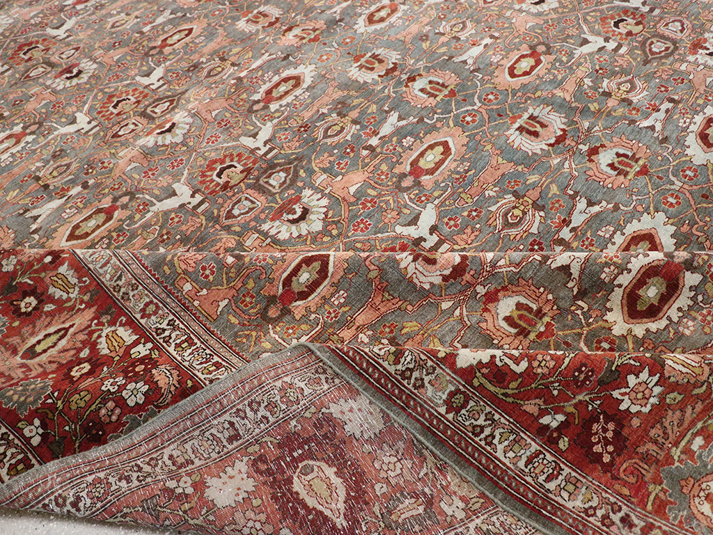 Antique Persian Bidjar Oversize Carpet, No.25101 - Galerie Shabab