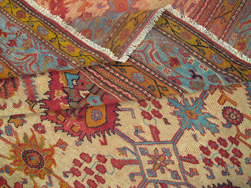 Antique Turkish Oushak Carpet, No.25110 - Galerie Shabab