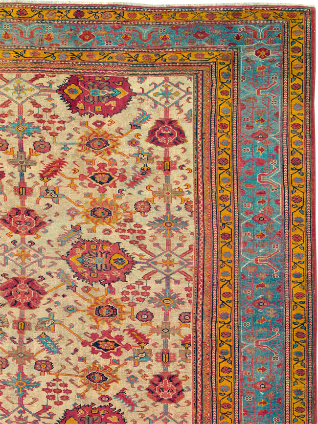 Antique Turkish Oushak Carpet, No.25110 - Galerie Shabab