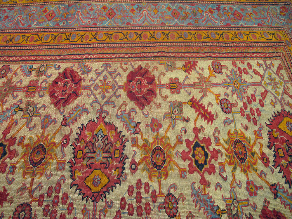 Antique Turkish Oushak Carpet, No.25110 - Galerie Shabab