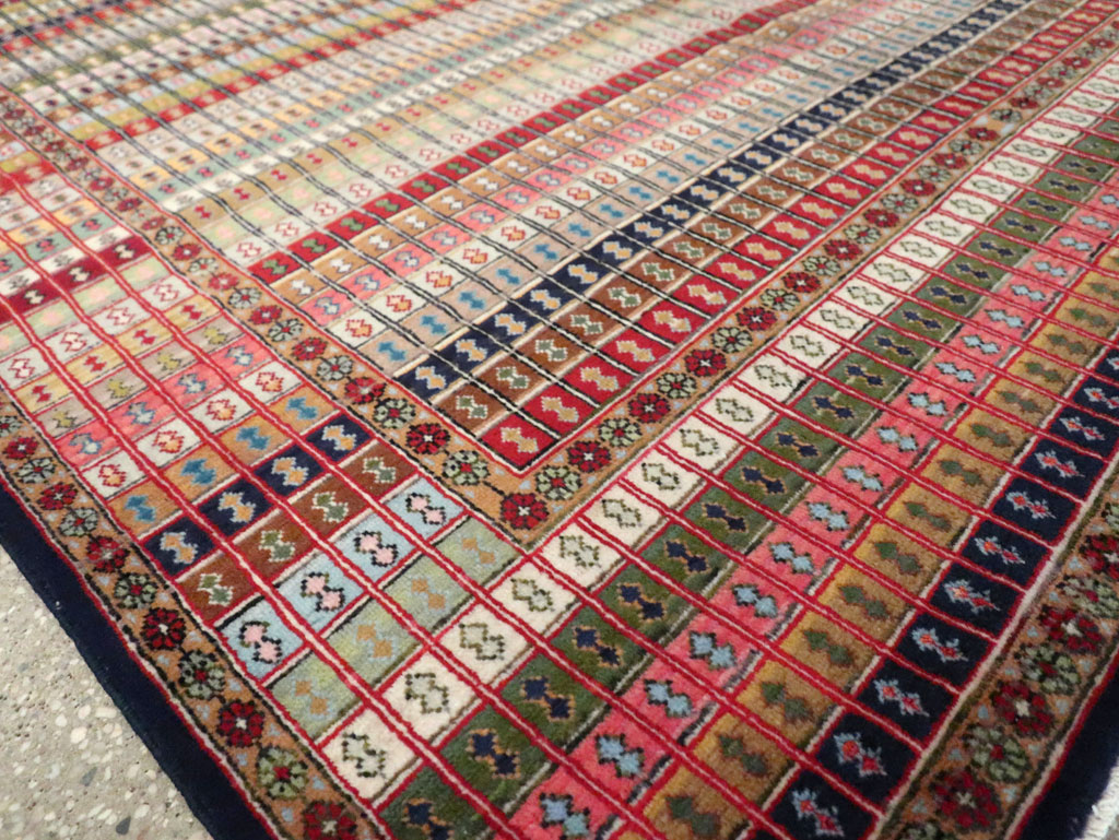 Vintage Persian Kashan Art Deco Rug, No.25113 - Galerie Shabab