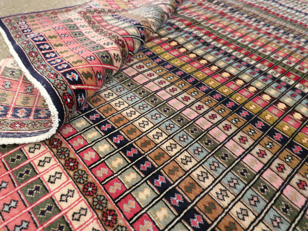 Vintage Persian Kashan Art Deco Rug, No.25113 - Galerie Shabab